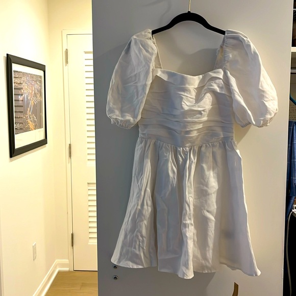Reformation Zula White Linen Dress - Picture 2 of 7